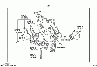 TIMING GEAR COVER & REAR END PLATE 1